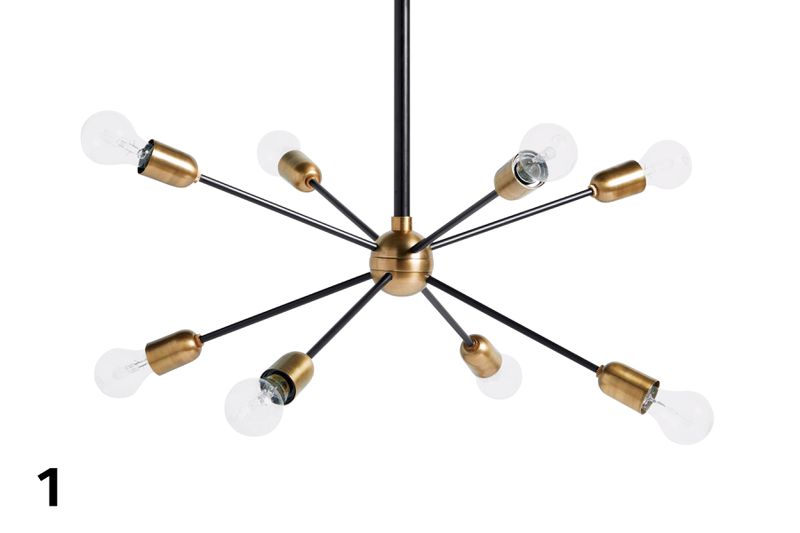 sixties-style sputnik chandelier